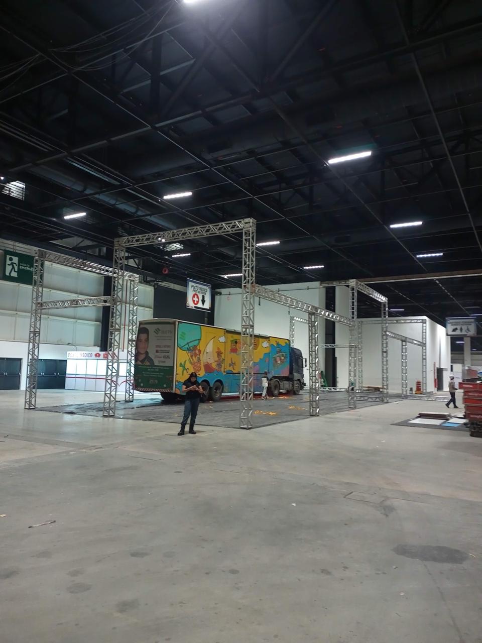 Estrutura montada para a Bienal do livro 2025 Anhembi 5